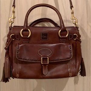 DOONEY AND BOURKE FLORENTINE LEATHER SATCHEL